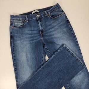 Levi's 515 Bootcut Women's 12 L/C Jeans Stretch Flare Blue Denim Studded‎
